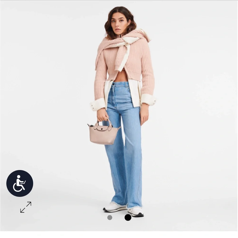 LONGCHAMP
Le Pliage XTRA XS Leather Handbag with Strap nude pale pink color - Picture 2 of 2